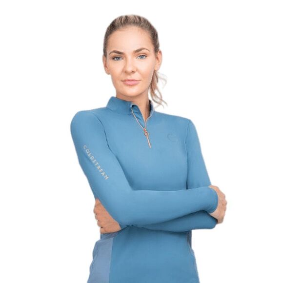 Coldstream Womens/Ladies Ednam Base Layer Top / Slate Blue - Picture 3 of 6